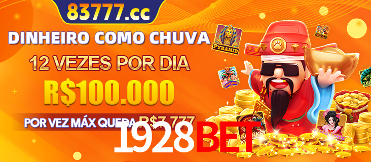 Banner do programa de recompensas Recomende para amigos do 1928BET, detalhando os bônus por convidar amigos, com prêmios que chegam a R$288.888.